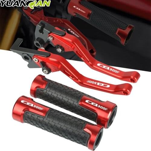 For HONDA CBR300R CB300F 2014 2015 2016 2017 2018 Motorcycle CNC Aluminum Brake Clutch Levers Handlebar Hand Grips End Cap Cover