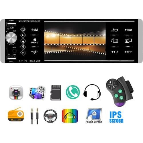 Bidirectional Interconnection RDS AM FM 3-USB 1Din 5.2 Inch Mp5 Player Intelligent AI Voice Touch Car Radio Bluetooth-compatible