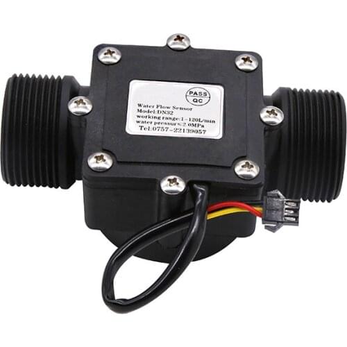 G11/4 Garden Irrigation Industry Large Flowmeter DN32 Pipe Hall Water Flow Sensor Switch