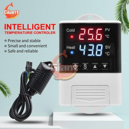 Controller Thermometer Hygrometer LED Digital Temperature Controller Thermostat Thermoregulator Fridge Incubator Heater Cooling