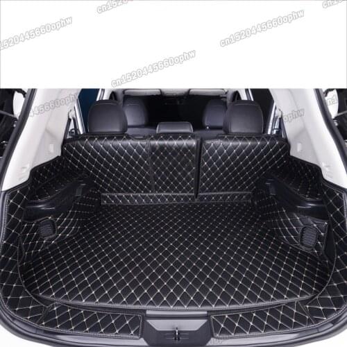 Lsrtw2017 Leather Car Trunk Mat Cargo Liner for Nissan X-trail Rogue 2013 2014 2015 2016 2017 2018 2019 2020 Rug Carpet Sticker
