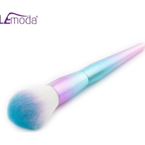 Lemoda New 1Pcs Makeup Brush Colorful Gradient Handle And Bristles For Woman Powder Makeup Brush Cosmetic Beauty Tool