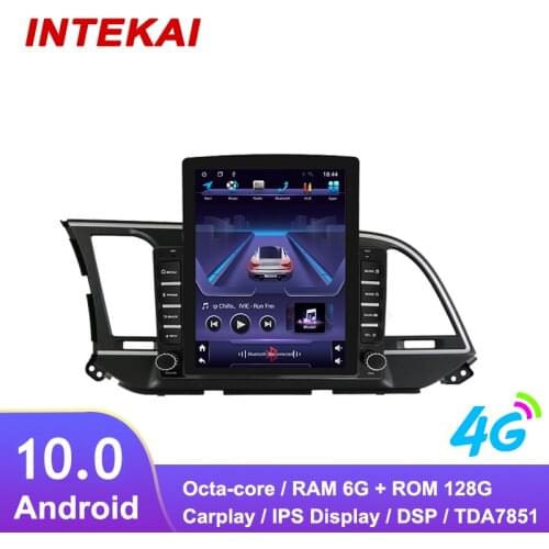 9.7" Vertical Style Tesla Screen Android 10.0 Car Radio GPS Navigation multimedia player for HYUNDAI Elantra 2016 2020 LHD