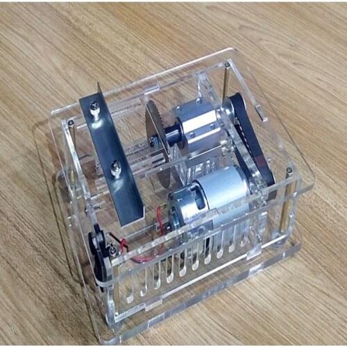 DIY Acrylic Mini Table Saw Circular Woodworking Chainsaw Cutting Machine Woodworking Mini Table Saw, 12V - 24v Adjustable