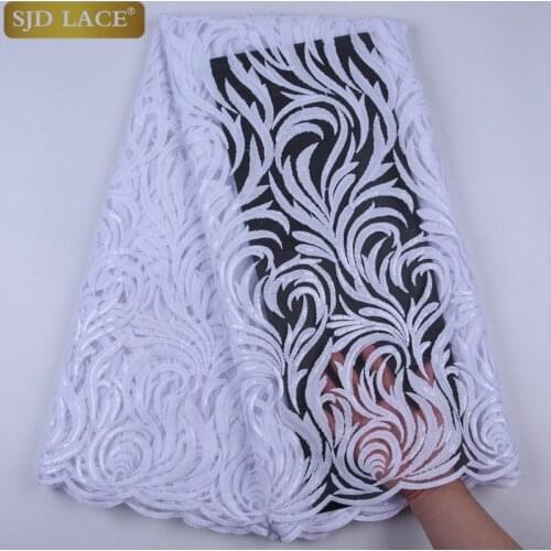 New Arrivals Sequins Design Milk Silk Lace French Mesh Lace Fabric Awesome African French Net Lace Fabric For Wedding DressA1736