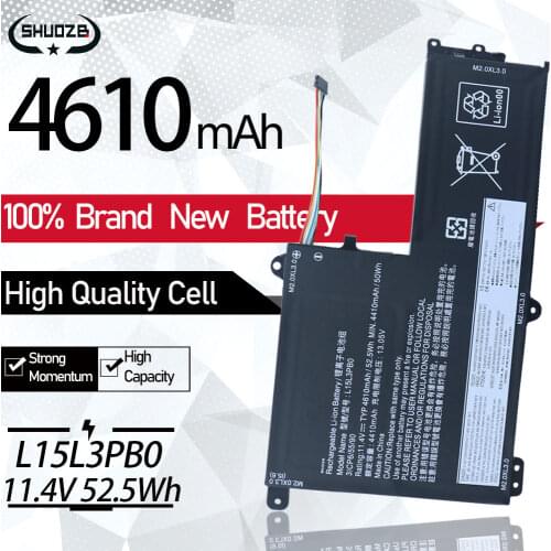 New L15M3PB0 Laptop battery For Lenovo Ideapad 330S-14IKB(81F4) 330S-15IKB 5B10K85055 L15M3PBO 11.25V 4670mAh 52.5Wh