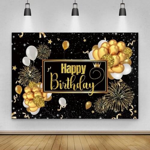 New Style Happy Birthday Backdrop Banner Background Cloth Photo Props Party Festival Decoration Supplies Photography Props