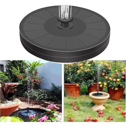 Floating Mini Solar Fountain Garden Water Pool Pond Home Decoration Outdoor Bird Bath Powered Waterfal