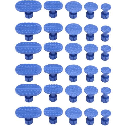 Universal 30pcs/set Paintless Dent Repair Dent Puller Kit Dent Removal Slide Hammer Glue Sticks Reverse Hammer Glue Tabs Tools