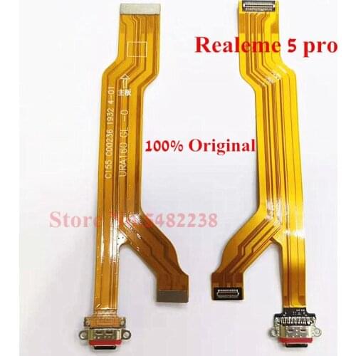 10pcs Original USB Charging port Dock Flex For OPPO Realme 5 pro Charger Plug Board Connector Replacement parts