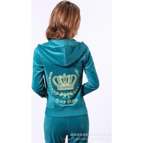 Spring/Fall 2021 Womens Velvet Fabric Tracksuits Velour Suit Women Track Suit Hoodies And Pants fat sister sportswear