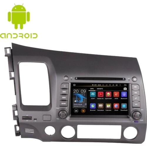 Octa Core Android 9.0 Car multimedia player for Honda Civic 2006-2011 Left Hand Driving DVD with RDS BT WIFI Car GPS Navigation