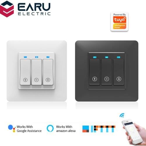 WiFi Timer Curtain Switch Controller for Roller Shutter Electric Motor TUYA Smart Life Smart Home Automation Google Home Alexa