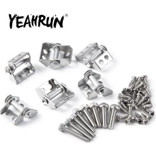 YEAHRUN Metal Alloy Rear Bucket Hinge for Tamiya 1/14 RC Trailer Tractor Truck Car Upgrade Parts