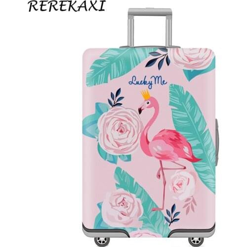 Flamingo Luggage Protection Cover Suitcase Thicken Elastic Case Covers 19-32Inch Baggage Trolley Dust Cover Travel accessories
