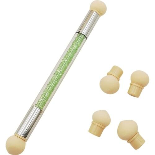 1Pcs Nail Brush Double Sponge Nail Art Color Gradient Manicure Brush Nail Tool