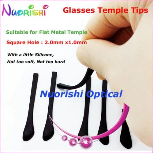 10 pairs Good Quality Eyeglass Glasses Eyewear Anti Slip Plastic Temple Tips Cap Cover for Flat Metal Temple T3520 Free Shipping