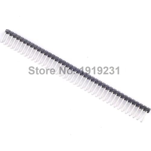 100pcs 40 Pin 2.54mm Right Angle Single Row Pin PCB Header