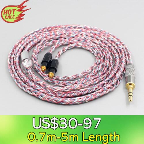 16 Core Silver OCC OFC Mixed Braided Cable For Shure SRH1540 SRH1840 SRH1440 Earphone headset Headphone LN007571