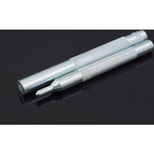 2pcs Leather Puncher Rivet Snap Button Setter Punching Die Base Groover Punching Tool Kit Leathercraft Hole Puncher