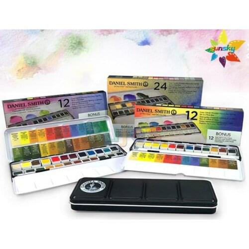 6 10 24 Daniel Smith Pearl light solid watercolor artist solid watercolor paint set Mineral water painting pigment art supplies