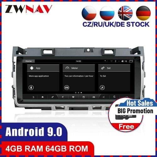 10.25 Inch Android 9.0 Car Multimedia player For Jaguar XF XFL 2016 2017 2018 car radio stereo GPS Navi head unit touch screen