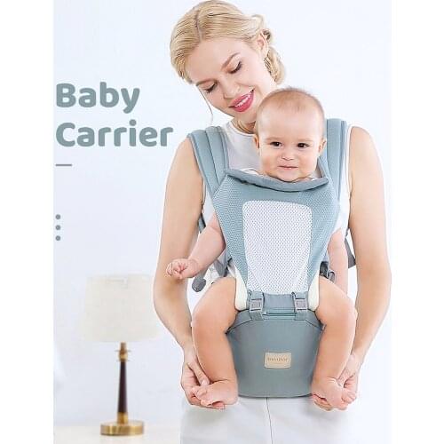Insular Multifunctional Baby Carrier with Hip Seat Lumbar Support Wasit Stool Detachable Breathable Style for 0-36M Newborn Baby
