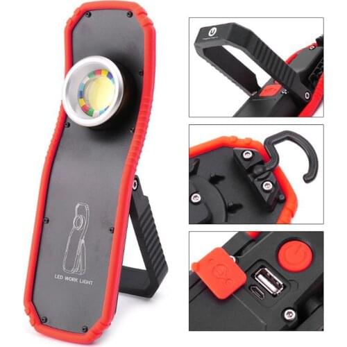 COB Lantern Hanging Torch Rechargeable Magnetic For Outdoor Camping Spotlight USB Power Light Portable Hanging Hook Lamp