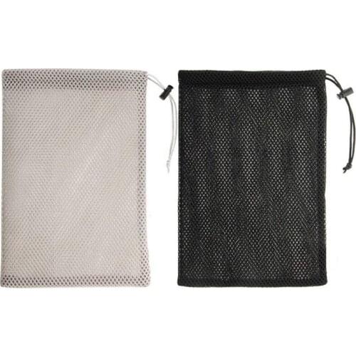 HAWEEL 5-Pack Nylon Mesh Drawstring Storage Pouch Bag - Multi Purpose Travel & Outdoor Activity Pouch for Cell Phone,Sungl,El