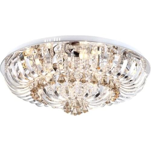 18" Crystal Round LED Ceiling Lamp Luxury Free shipping New Modern Noble Living Room Bedroom Hotel Lobby Ceiling Fixture
