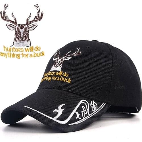 Mens Baseball Cap New Fashion 2021 Summer Deer Animal Embroidery Snapback Dad Hat Hip Hop Caps Casquette Homme Trucker Gorra