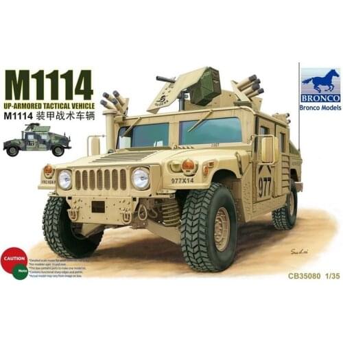 BRONCO CB35080 1/35 M1114 Up-Armored Tactical Vehicle - Scale Model Kit
