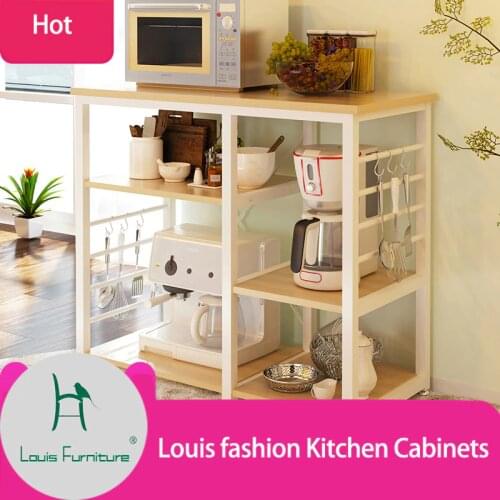 Louis fashion Sideboards Kitchen Cabinets microwave oven condiment household multi-functional kitchen appliances