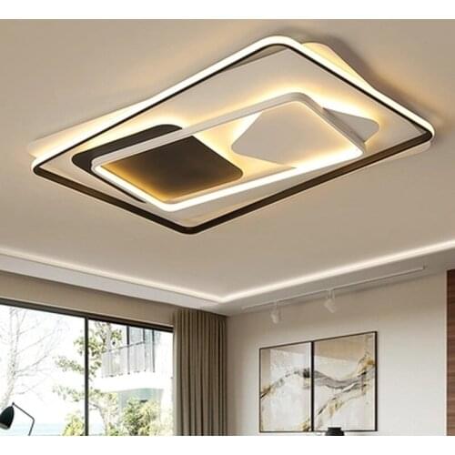 Chandelier Lighting for living room bedroom Lustre AC85-265V lamparas de techo Rectangle LED Chandelier for bedroom living room