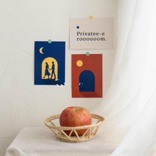 Small rattan basket weaving baskets Japanese-style tray fruit plate breakfast bread basket