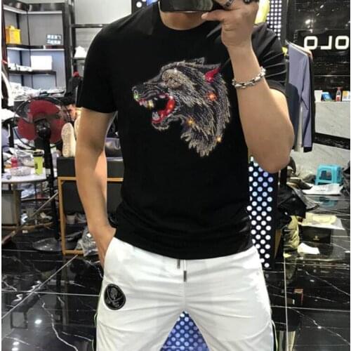 Fashion Diamond stone Men tShirts long Sleeve 2021 Summer Diamond stone Casual slim fit Tops tee 5XL