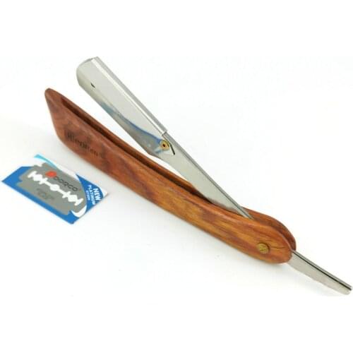 Barber Straight Razor - Stainless Steel Straight Edge Razor with 1 Blade