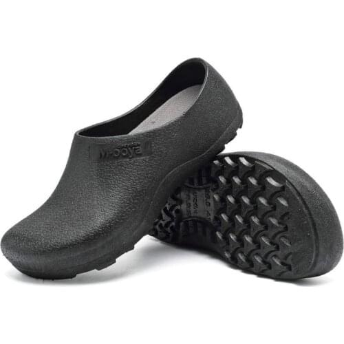 Hotel Kitchen Clogs Non-slip Chef Shoes Casual Flat Work Shoes Breathable Resistant Kitchen Cook Working Shoes Size Plus 37-45
