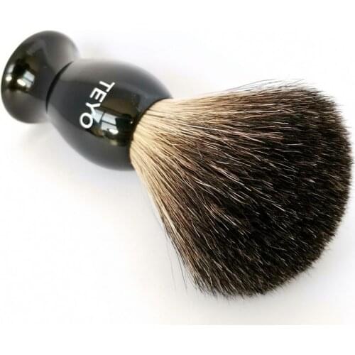 TEYO Shaving Brush of Pure Black Badger Hair With Resin Handle Perfect for Man Wet Shave Cream Razor