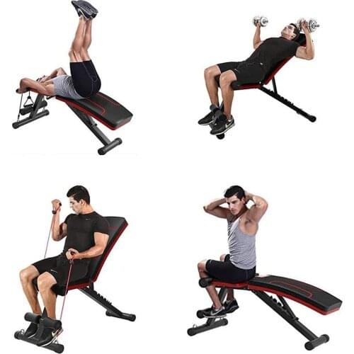 Dumbbell Stool Bench Multifunctional Sit-Up Board Indoor Fitness Equipment Chair Stainless Steel Pipe Abdominal Boards