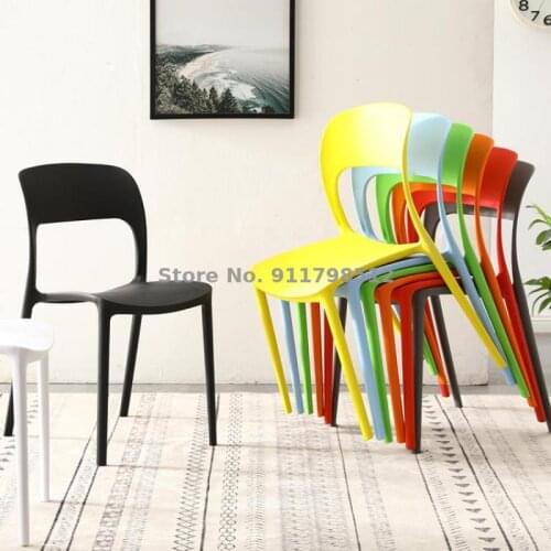 Chair Nordic dining chair simple backrest stool household desk chair net red makeup chair waiting chair leisure plastic chair