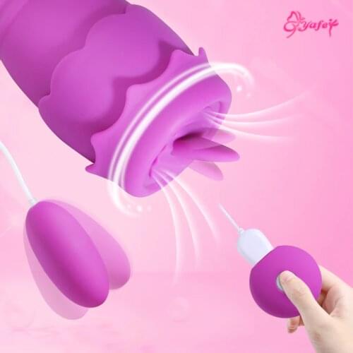 Sex Tongue Vibrator with Vagina Ball Oral Clitoris Stimulator Vagina Nipple Sucker Female Masturbator Adult Sex Toys For Women