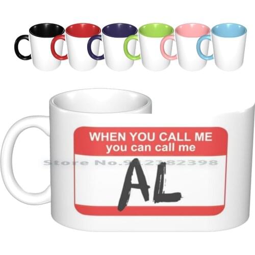 You Can Call Me Al Ceramic Mugs Coffee Cups Milk Tea Mug You Can Call Me Al Music 80s Eighties Paul Simon Chevy Chase Name Tag