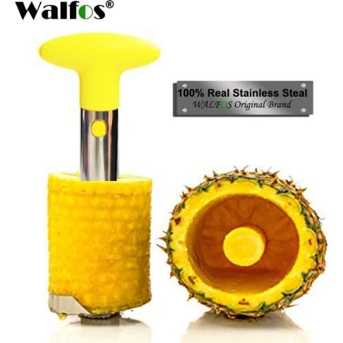 WALFOS Stainless Steel Pineapple Peeler Kitchen Accessories Fruit Knife Cutter Cooking Tools Pineapple Corer Slicer Cutter