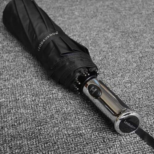 Business Men Clear Umbrella Big Automatic Folding Rain Umbrellas Anti UV Parasol Windproof Brand Golf Umbrella Sunscreen