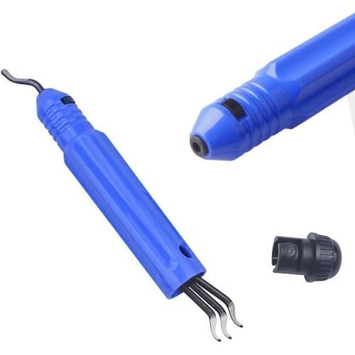 1 Set Tools Fixed Handle Plastic Burr Pocket Knife NB1100 Scraper+10pc BS1010 Blades Trimming Neaten Deburring Head Cutter