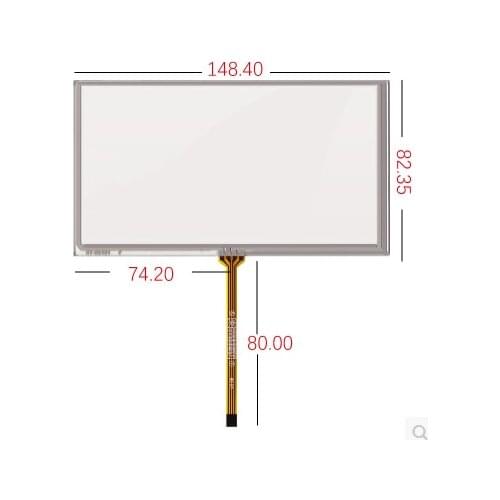 10pcs/lot 148.4*82.35 MM New 6.1 inch resistance touchscreen A061VW01 V0 148*82 mm