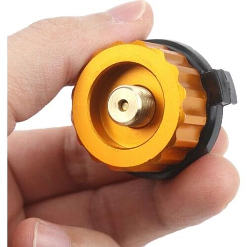 Outdoor Camping Hiking Stove Burner Adaptor Split Type Furnace Converter Connector Auto-off Gas Cartridge Tank cylinder Adapter