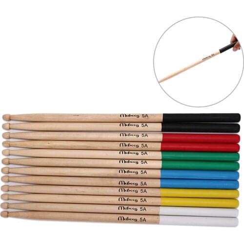 Drumstick 5A/7A Drum Sticks anti-skid hard professional wooden Drum Sticks musical instrument Music Band accessories 1 pair