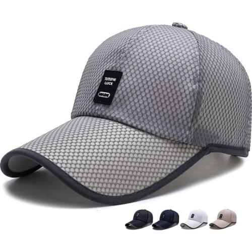 Summer outdoor sunshade net dad hat casual hip hop snapback hats women men 100%cotton baseball cap golf caps
